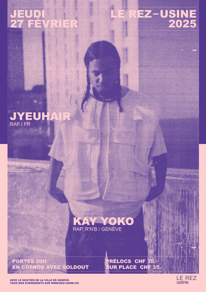 Affiche Jyeuhair en concert au Rez-Usine Genève