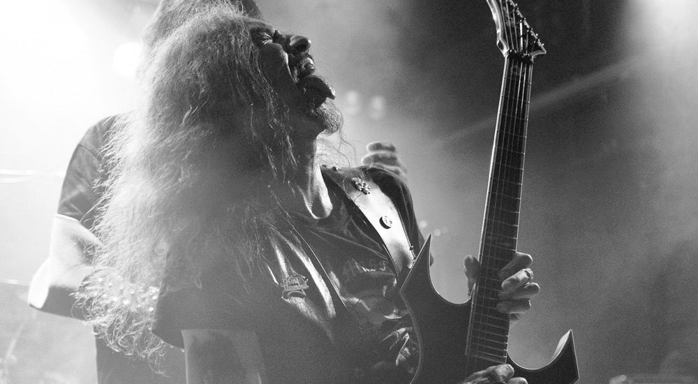 Photo en noir et blanc du groupe de Death Metal, Atomic Aggressor